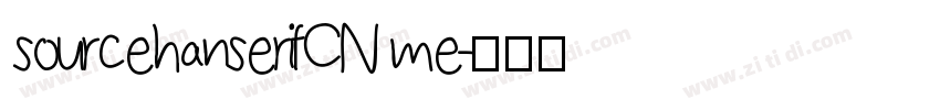 sourcehanserifCN me字体转换